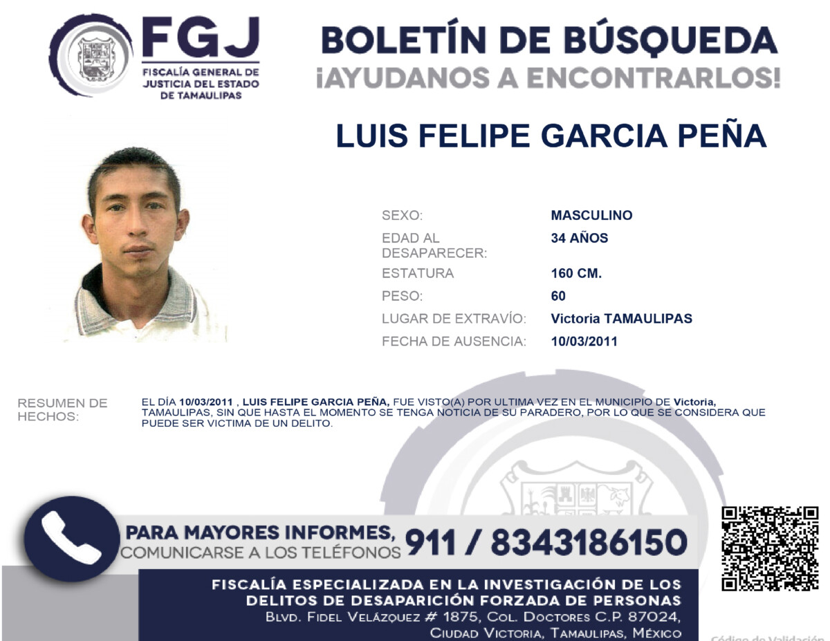 Boletin de Busqueda Luis Felipe