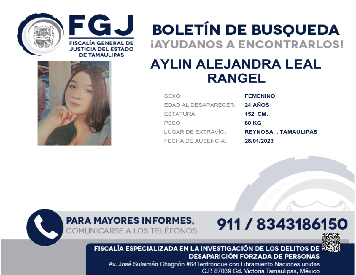 Boletín de Busqueda Aylin Alejandra