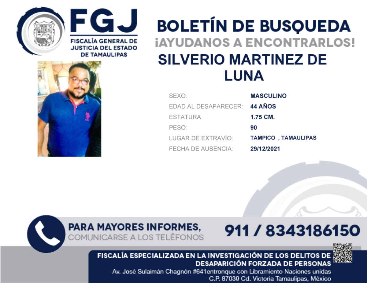 Boletín de Búsqueda Silverio Martínez