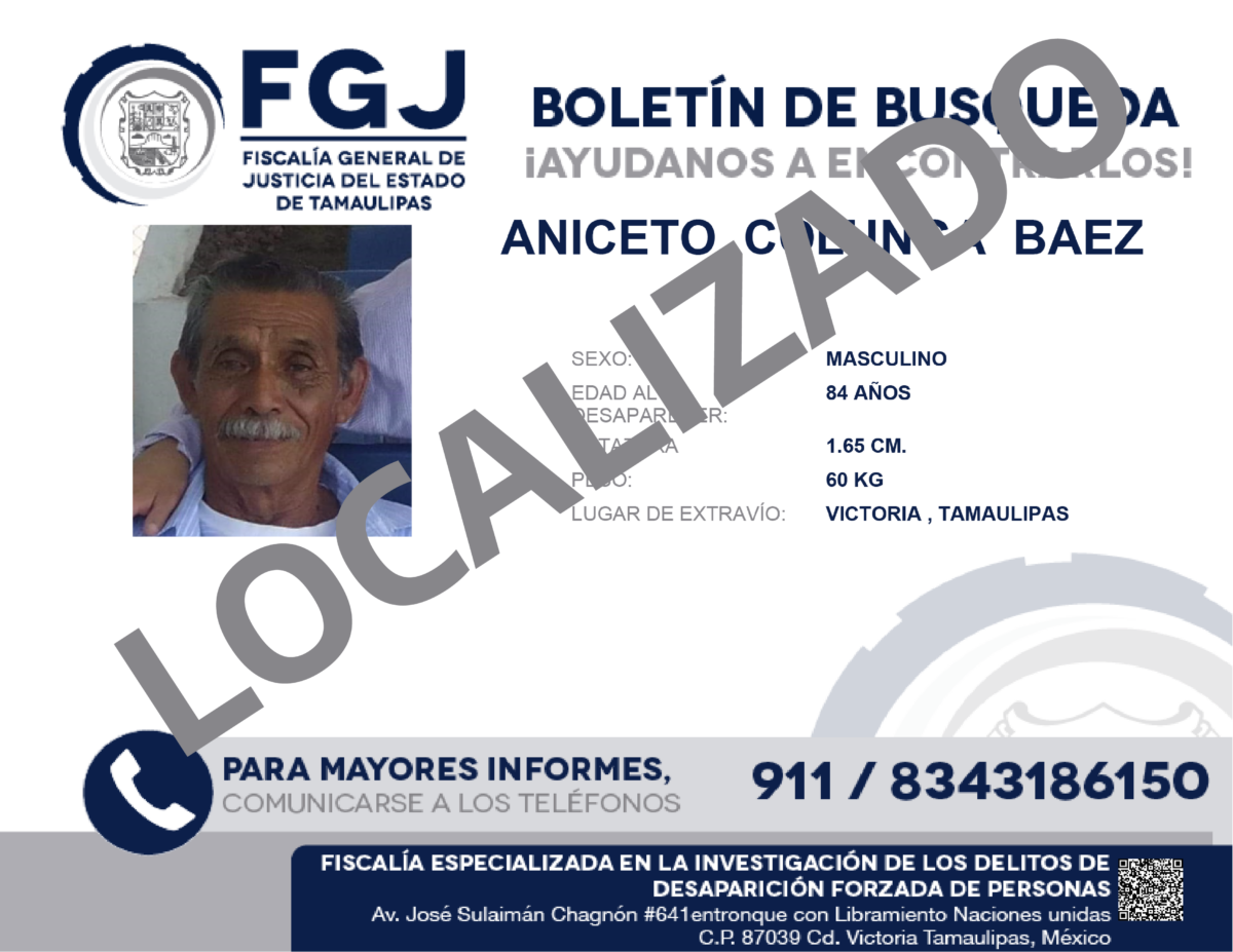 Boletín de Búsqueda Aniceto Colunga