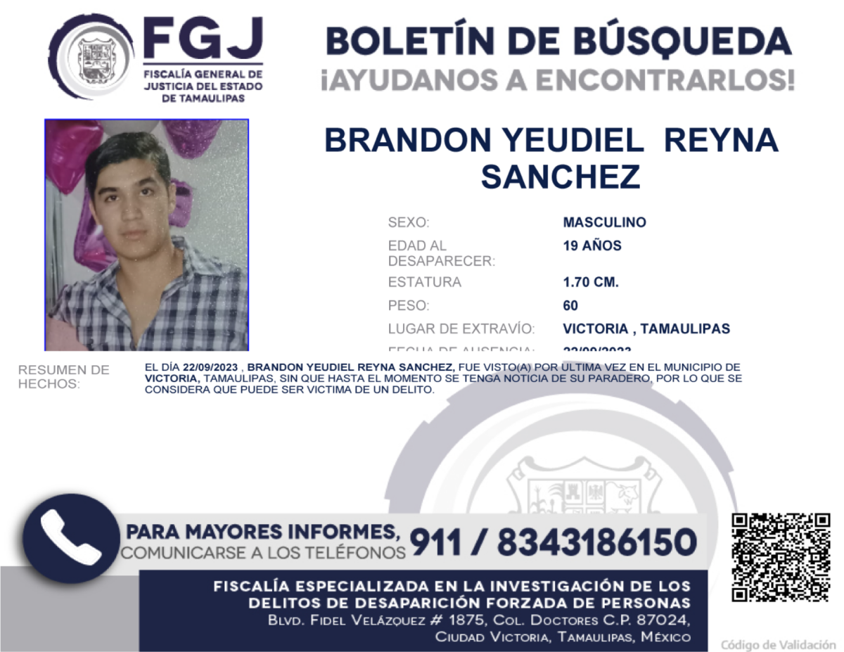 Boletin de Busqueda Brandon