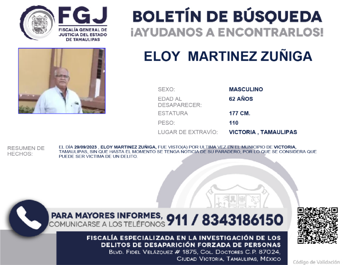 Boletin de busqueda eloy