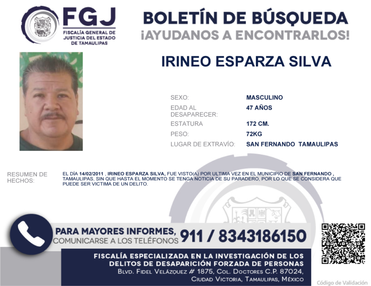 Boletin Busqueda Irineo