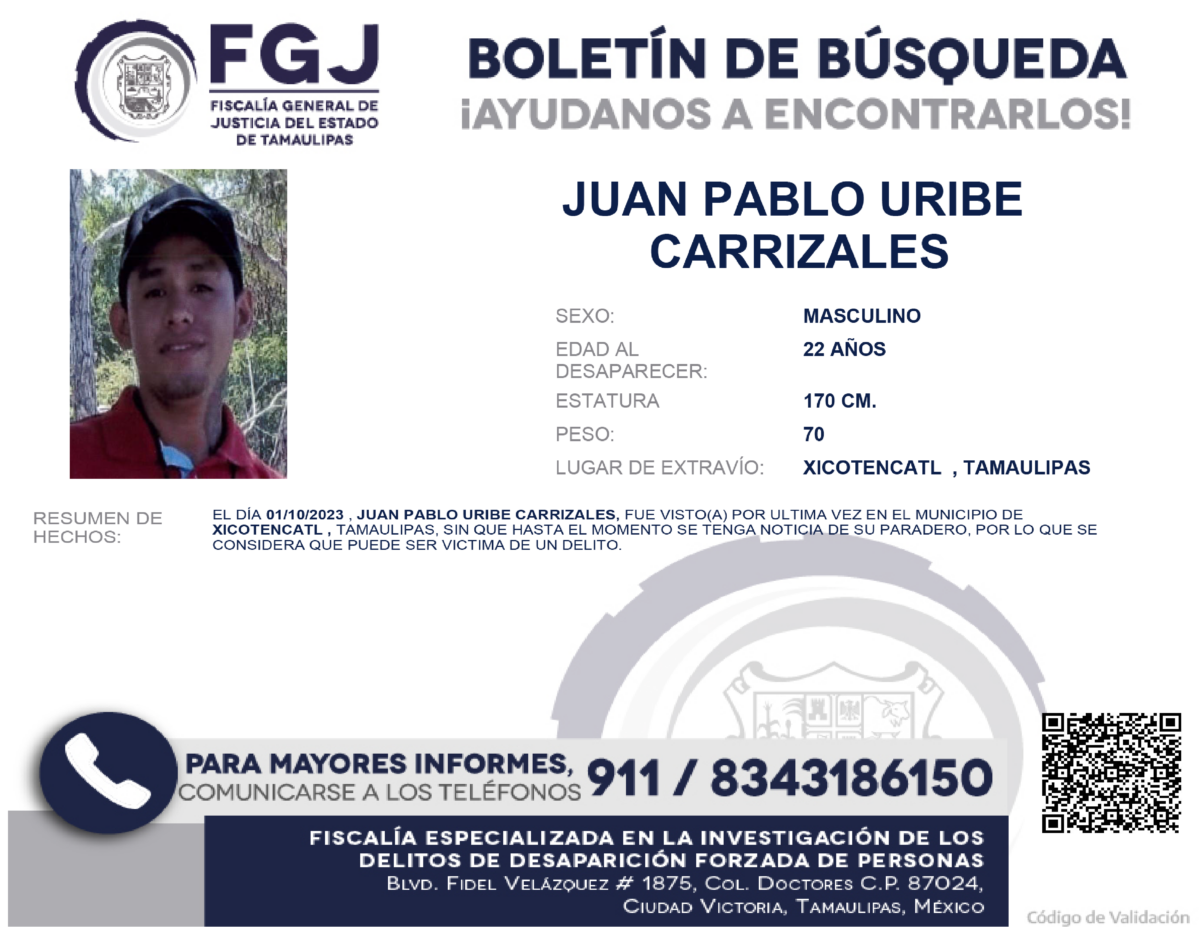 Boletin de Busuqeda Juan Pablo