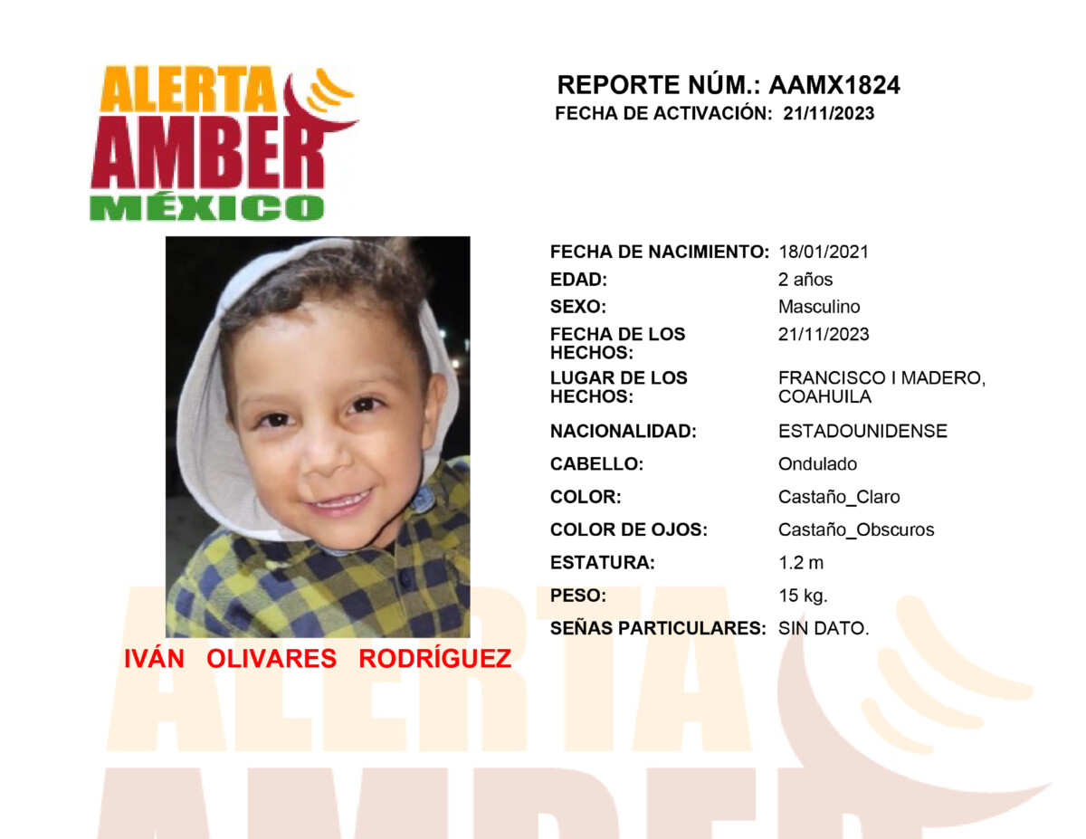 Alerta Amber Ivan