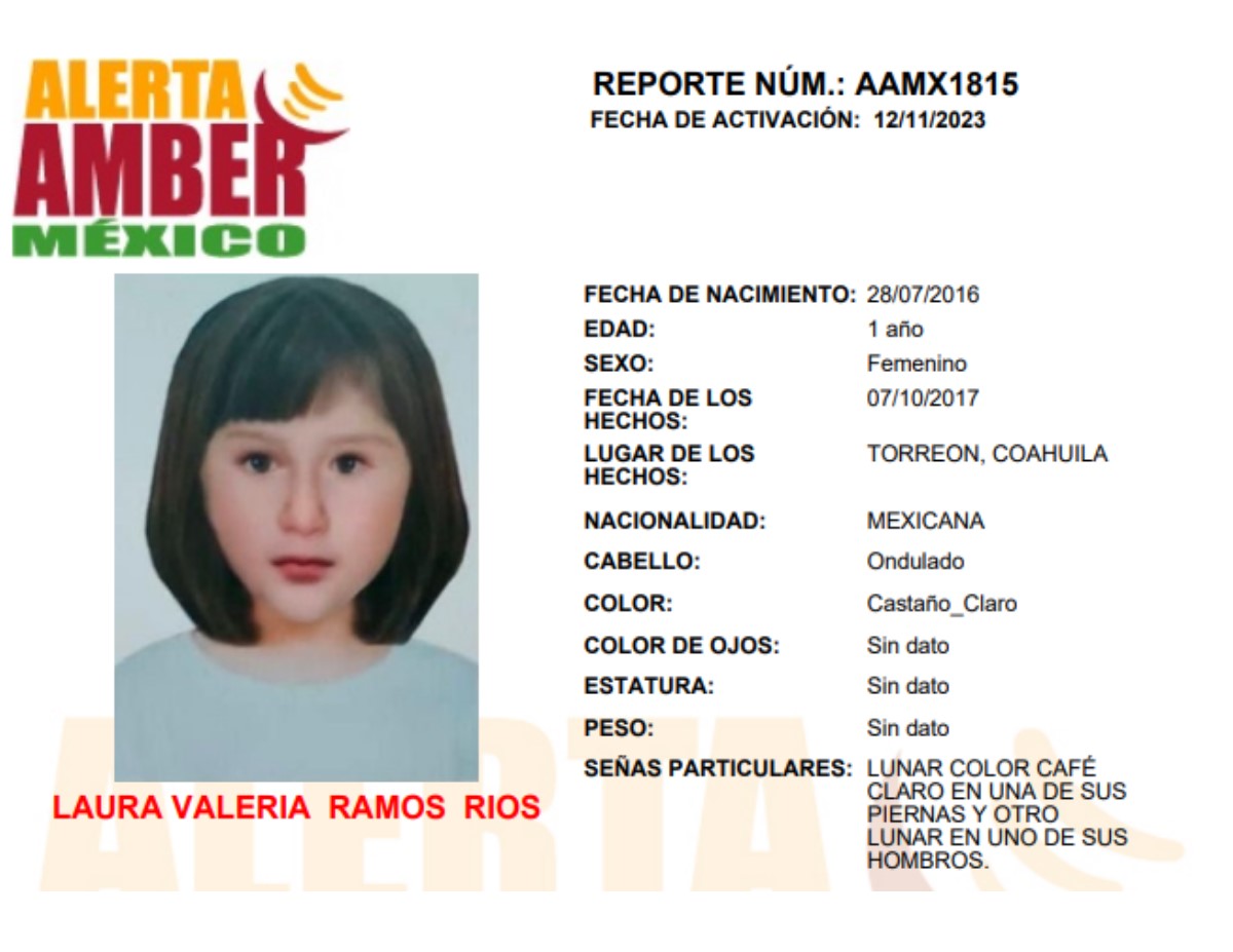 Alerta Amber Laura