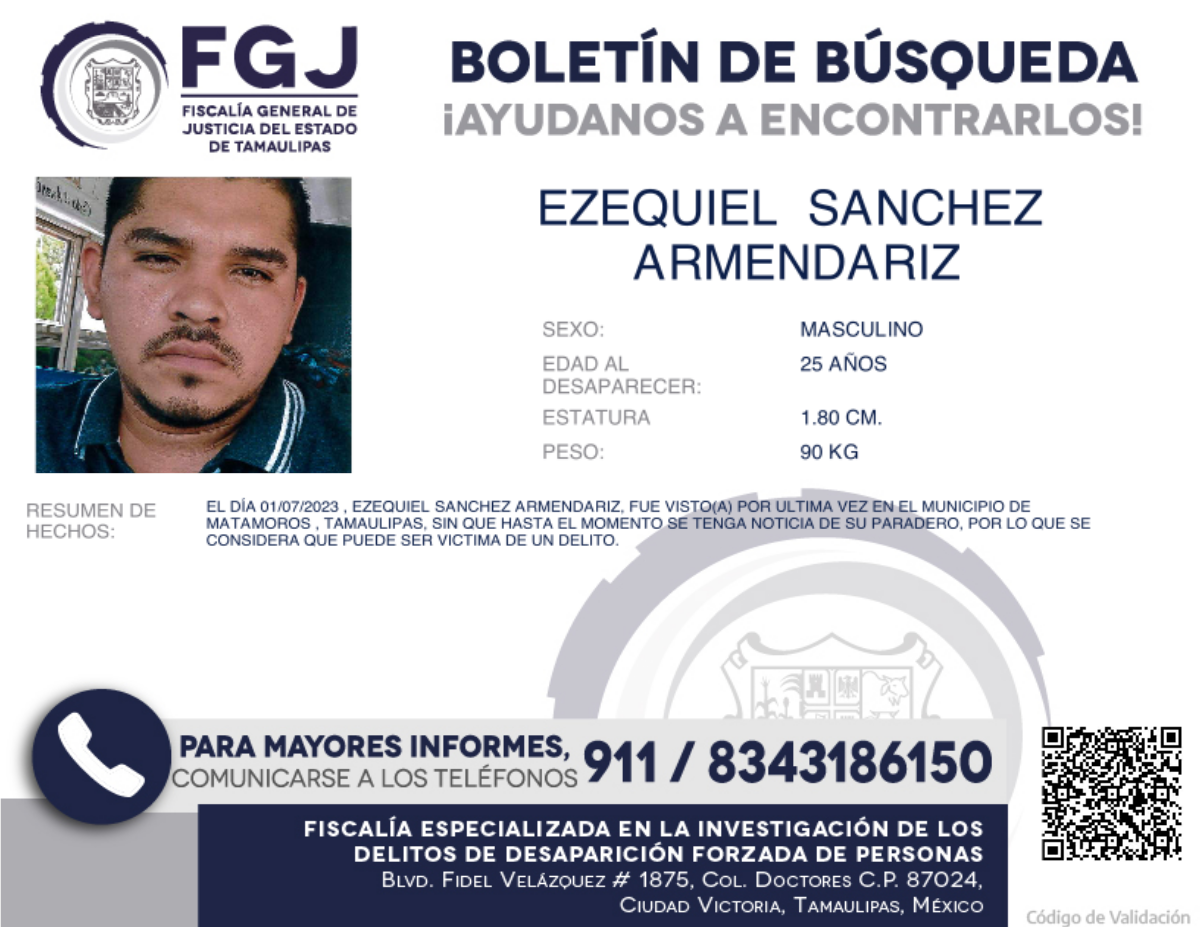 Boletin de Busqueda Ezequiel