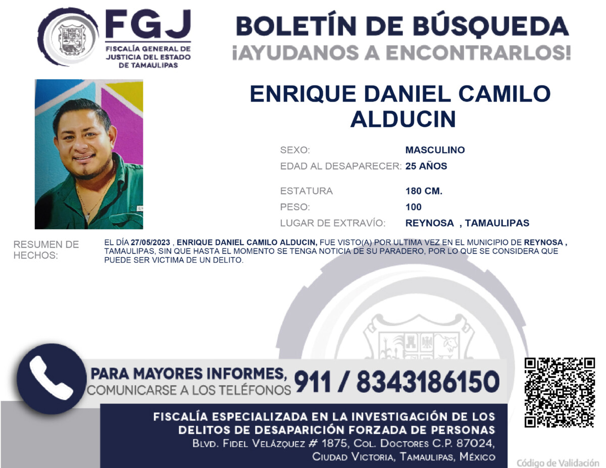 Boletin de Busqueda Enrique