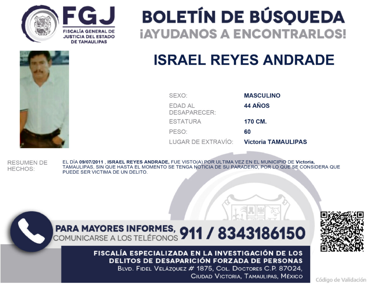 Boletin de Busqueda Israel