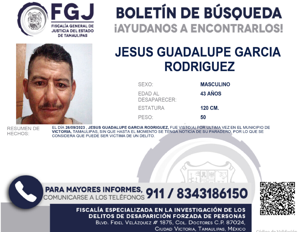 Boletin de Busqueda Luis Ulises