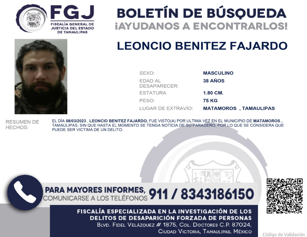 Boletin de Busqueda Leoncio