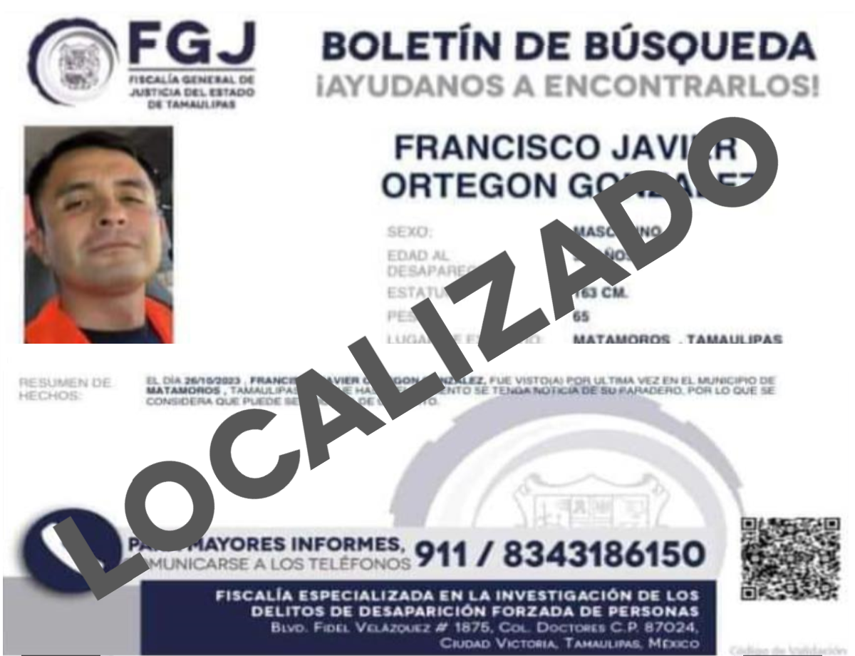 Boletín de Búsqueda Francisco Javier