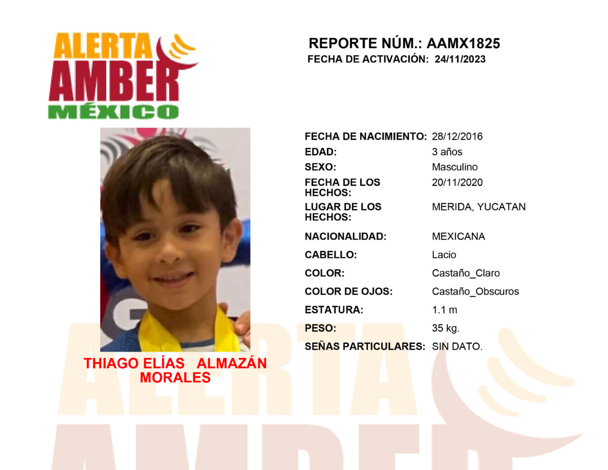 Alerta Amber Thiago