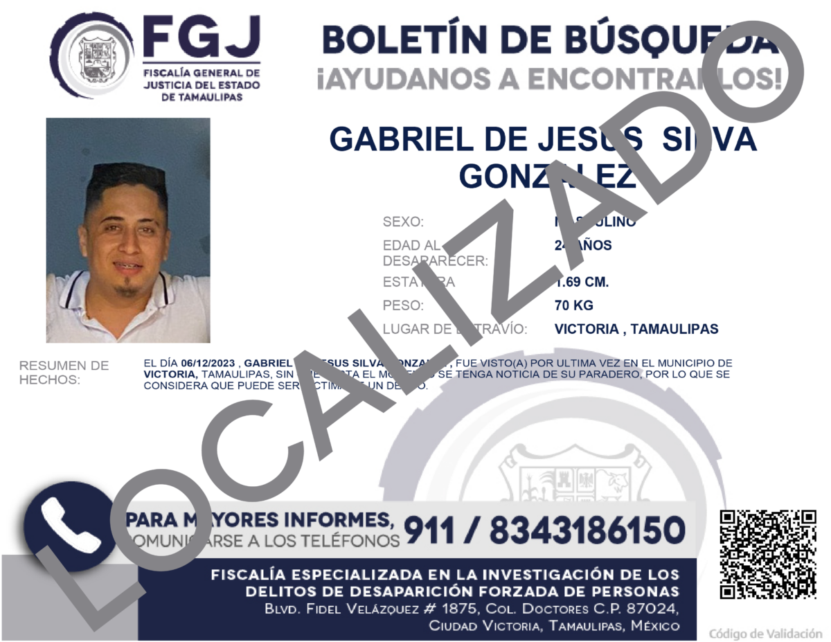 Boletin de Busqueda Gabriel