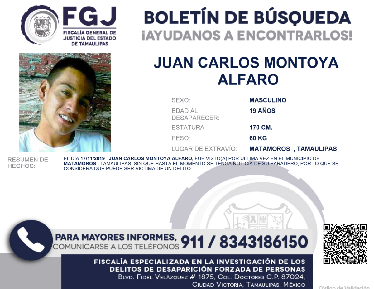 Boletin de Busqueda Juan Carlos