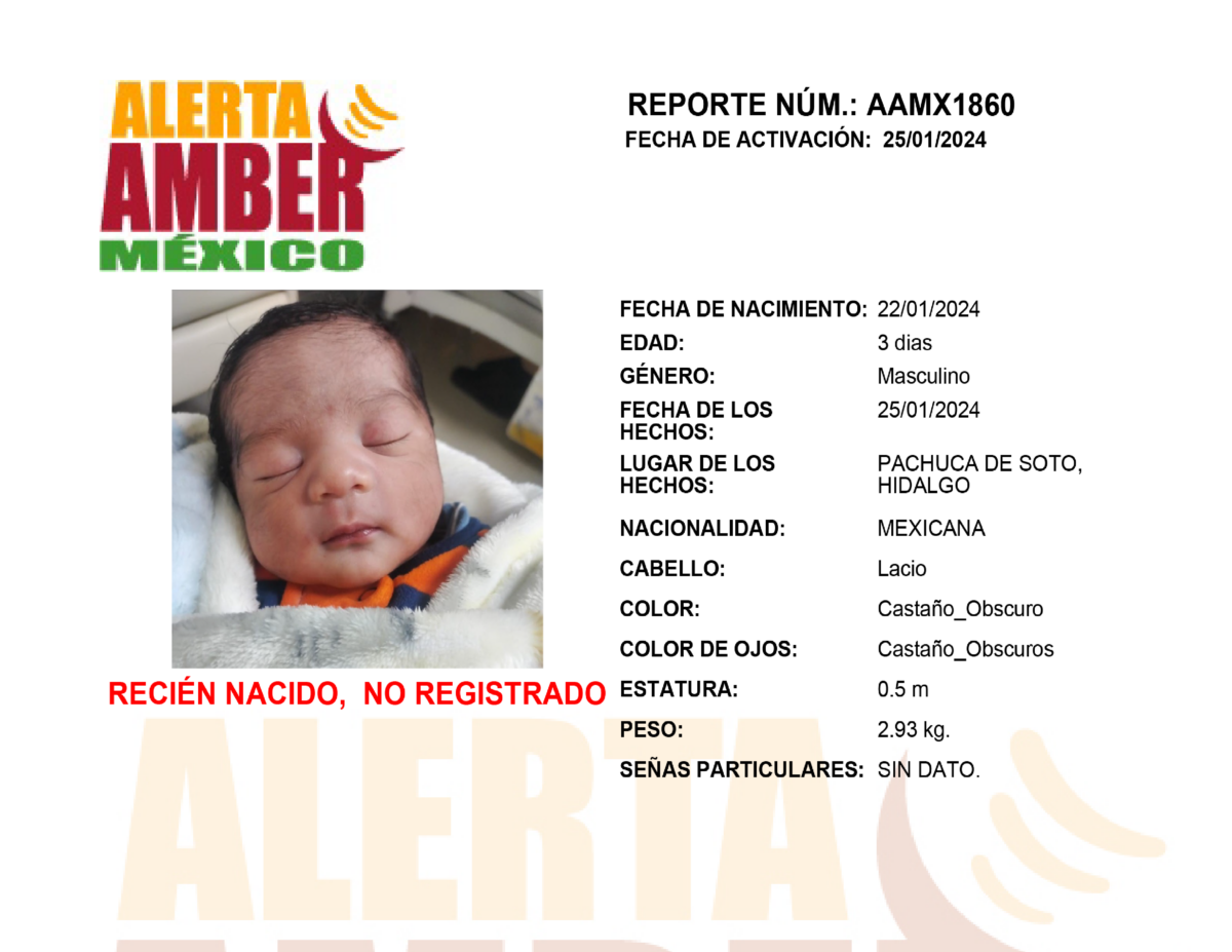 Alerta Amber Recién Nacido