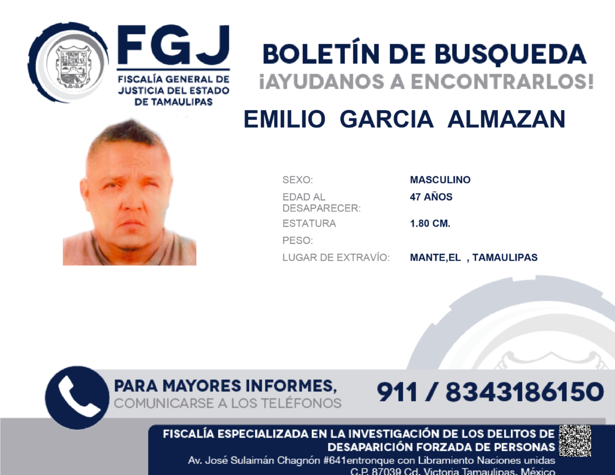 Boletín de Búsqueda  Emilio