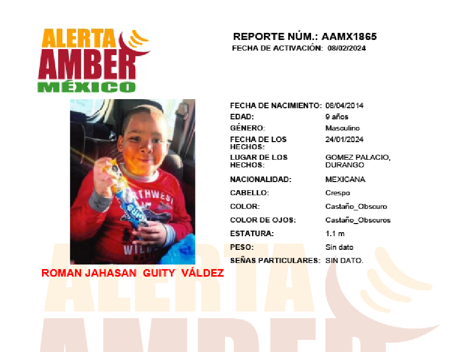 Alerta Amber Roman