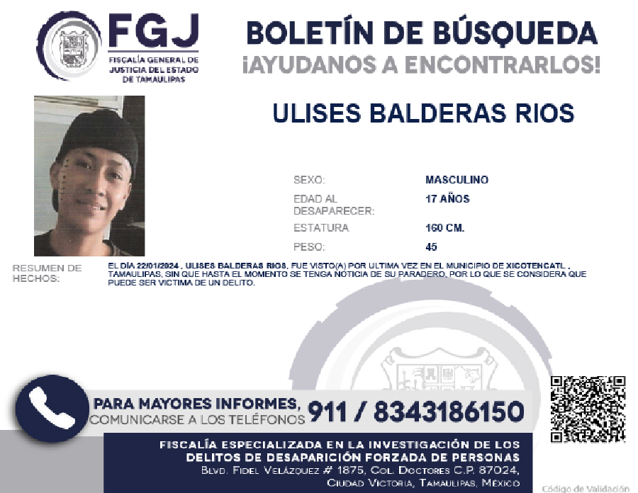 Boletín de Búsqueda Ulises