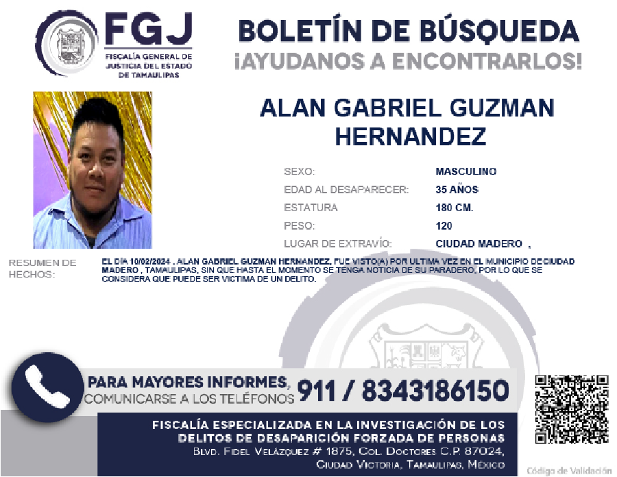 Boletín de Búsqueda alan gabriel