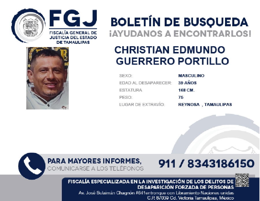 Boletin de Búsqueda Cristhian