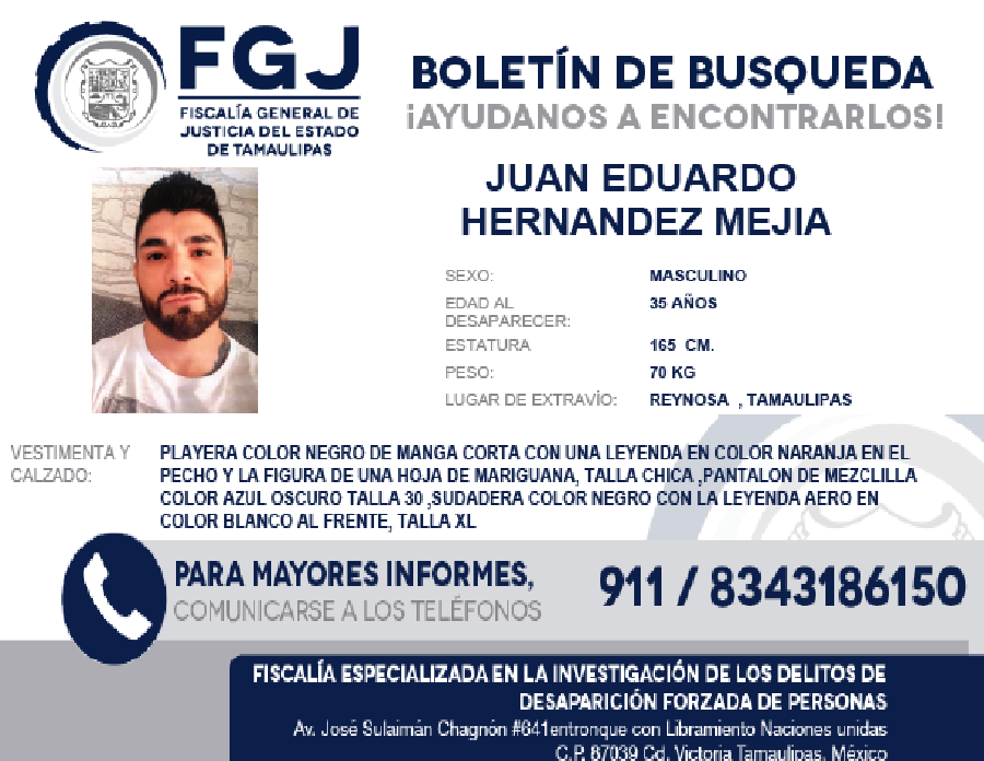 Boletín de Búsqueda Juan