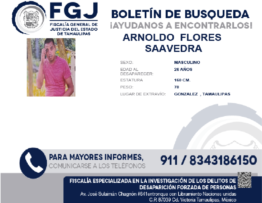 Boletín de Busqueda Arnoldo