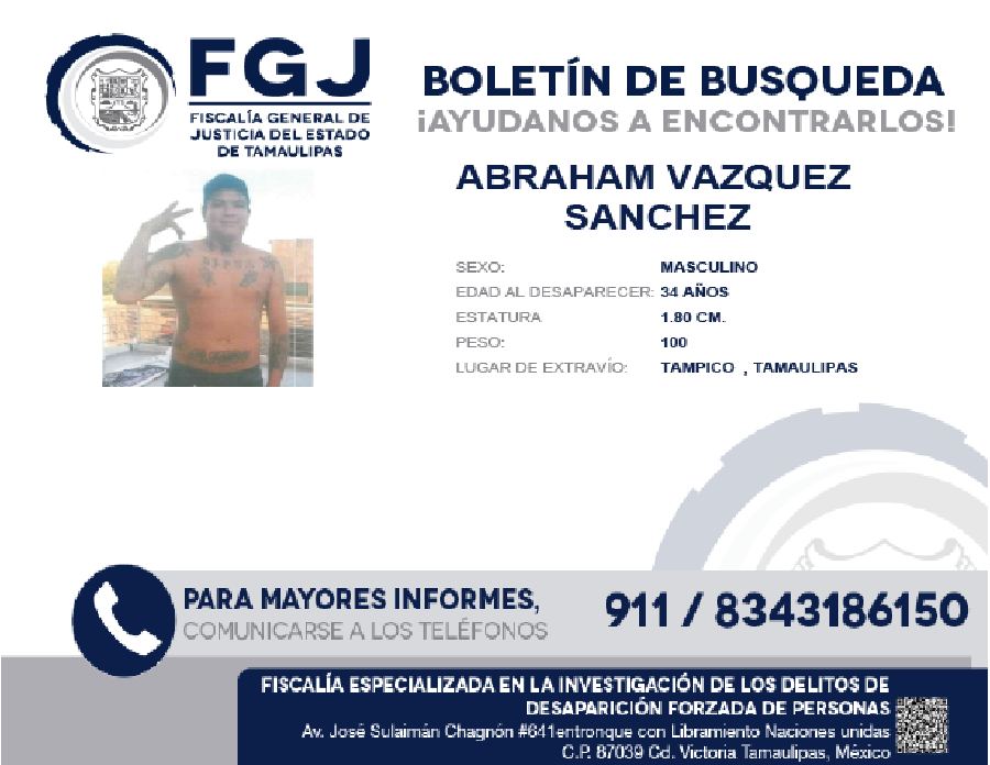 Boletín de Búsqueda abraham