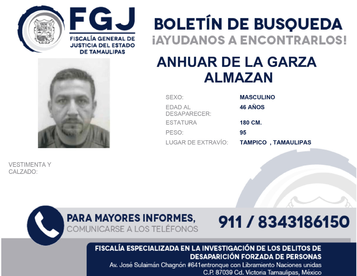 Boletín de Búsqueda Anhuar