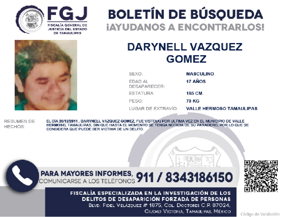 Boletín de Búsqueda Darynell