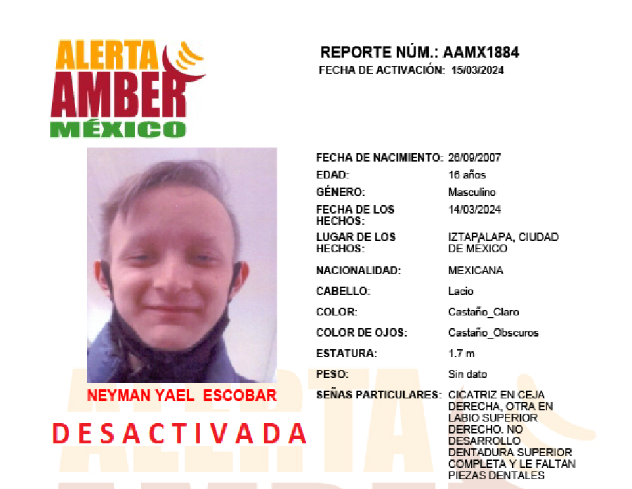 Alerta Amber Neyman