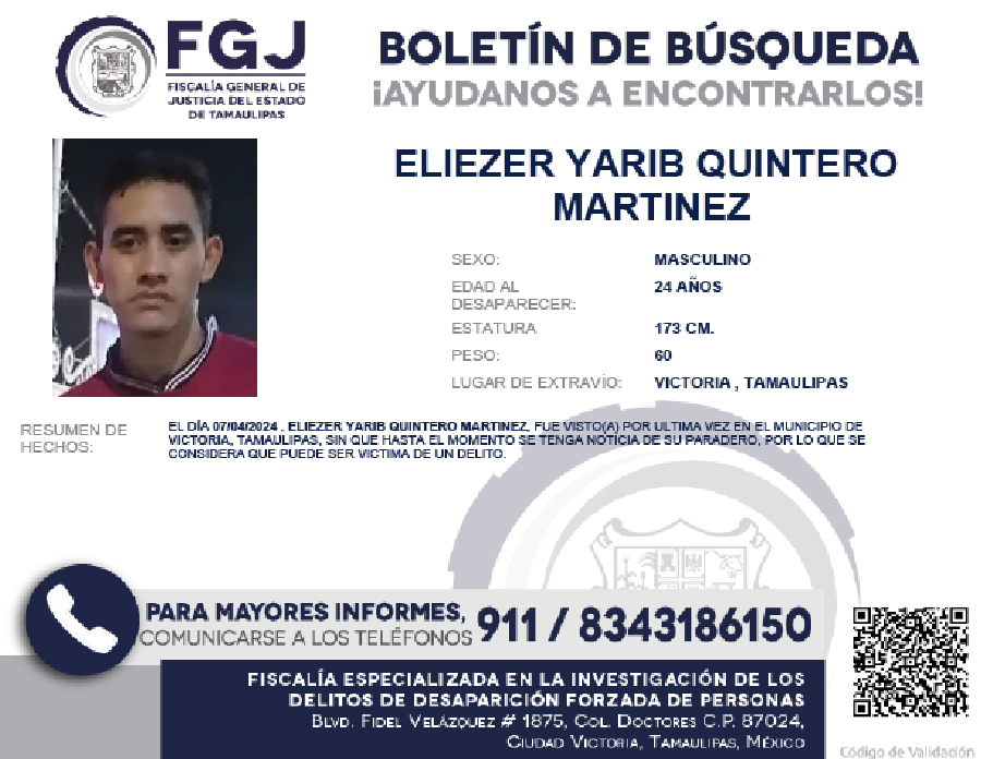 Boletín Búsqueda Eliezer