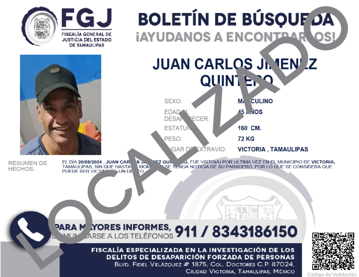 Boletín de Búsqueda Juan Carlos