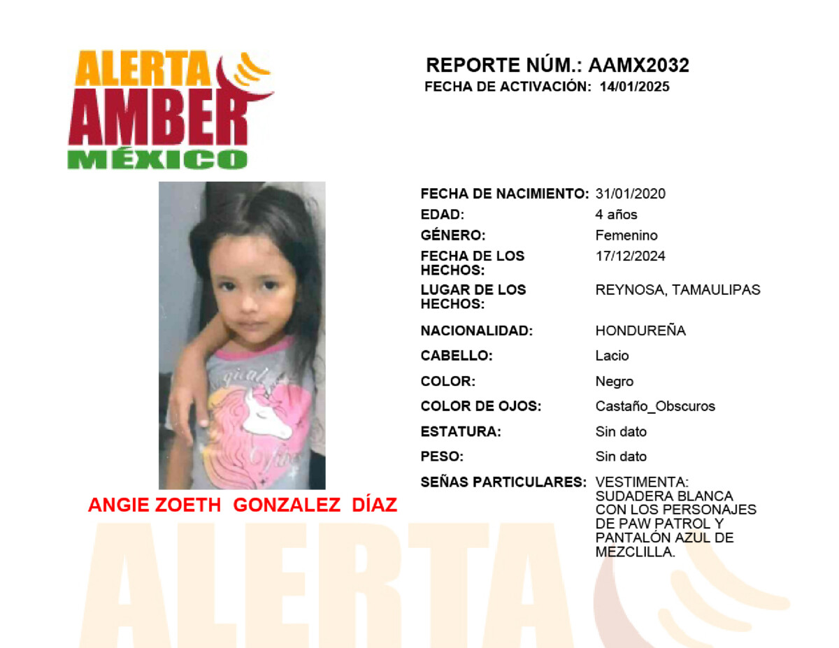 Alerta Amber Angie Zoeth