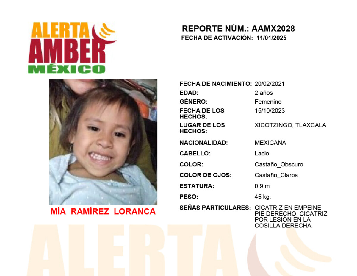 Alerta Amber Mia Ramirez