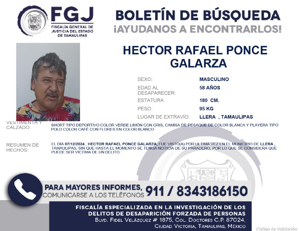 Boletín de Busqueda hector