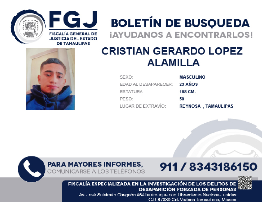 Boletín de Búsqueda Cristian