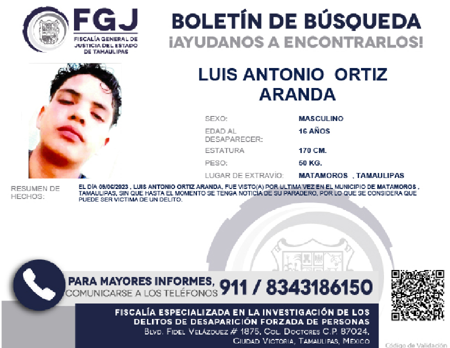 Boletín Búsqueda Luis