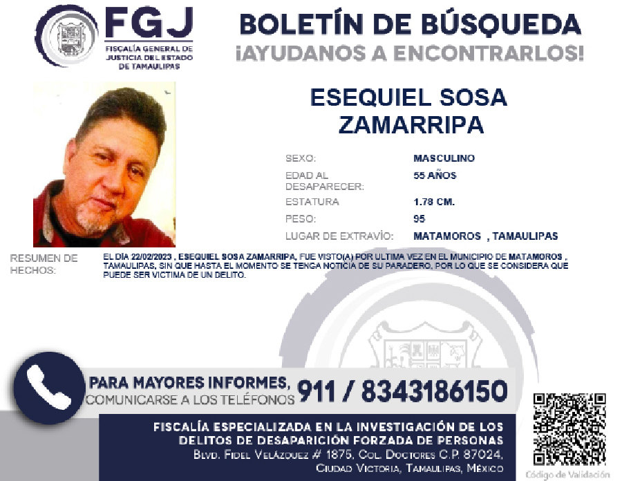 Boletín de busqueda ezequiel