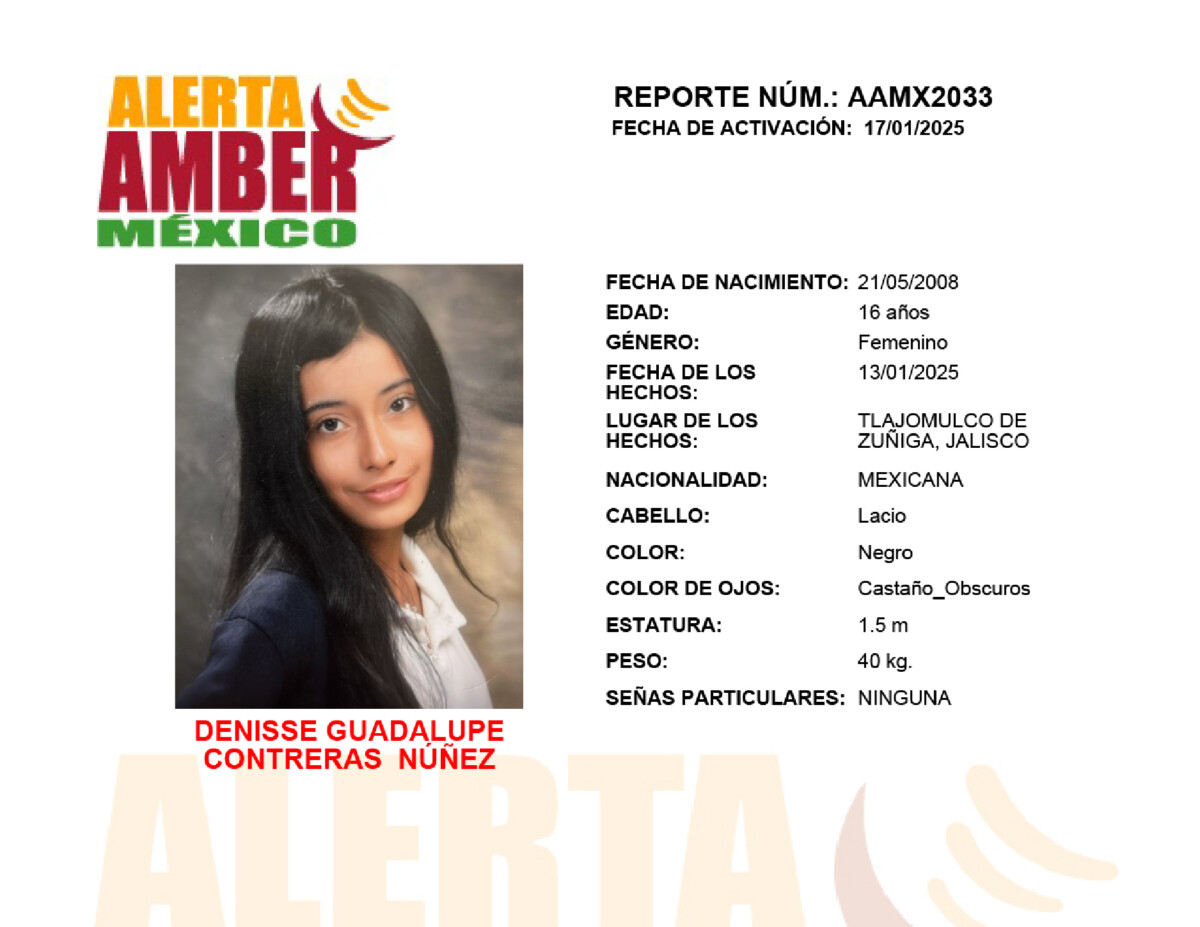 Alerta Amber Denisse