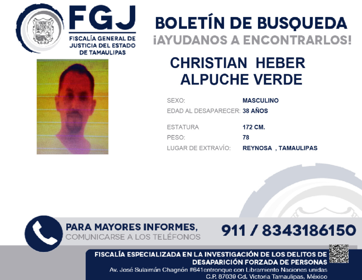 Boletín de Búsqueda Christian Heber