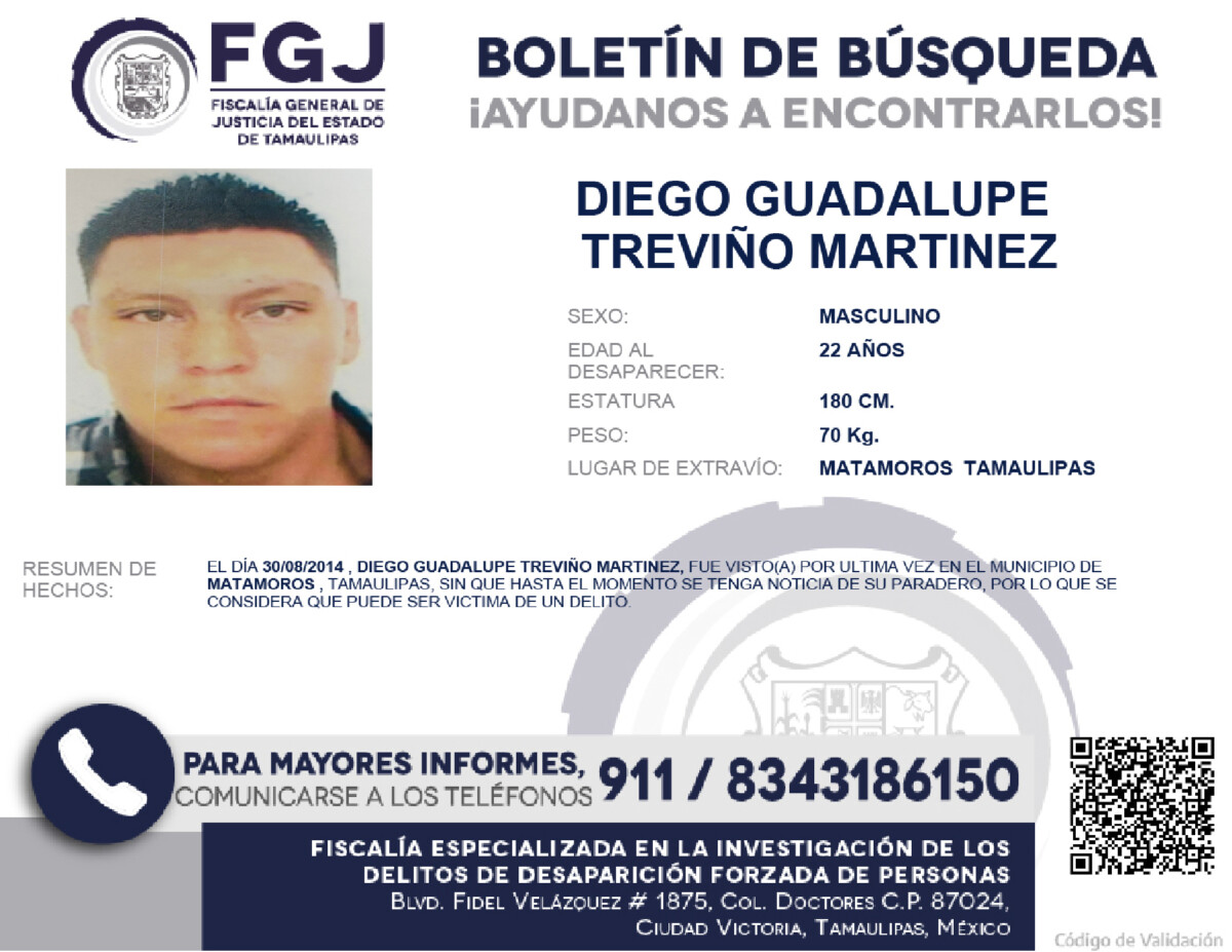 Boletín de Búsqueda Diego Guadalupe
