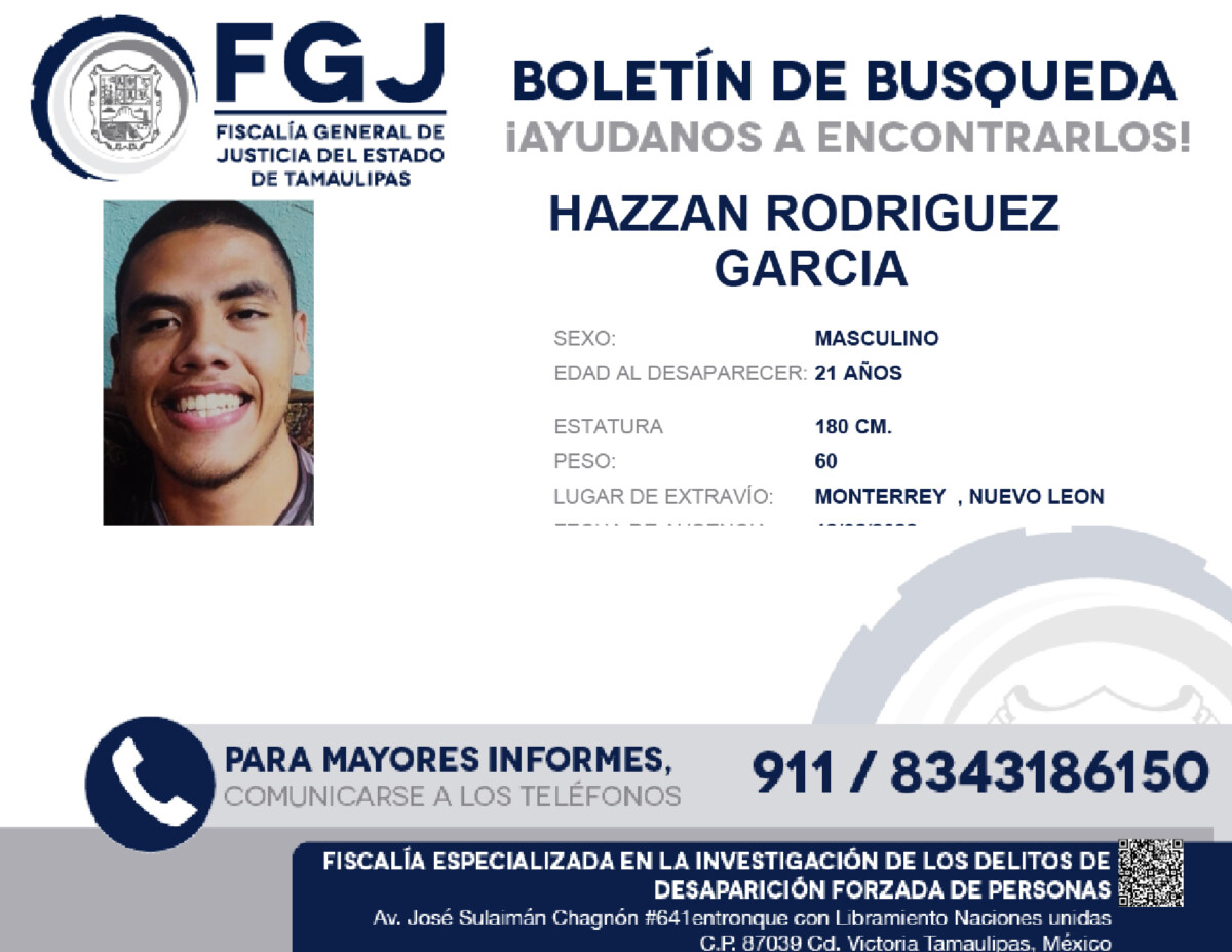 Boletín de Búsqueda Hazzan Rodriguez