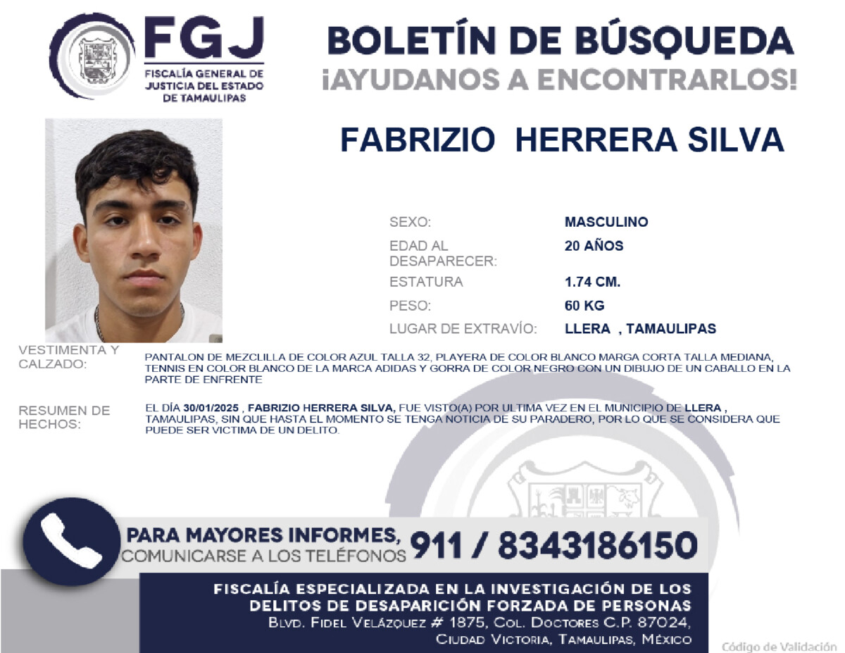 Boletín de Búsqueda Frabicio
