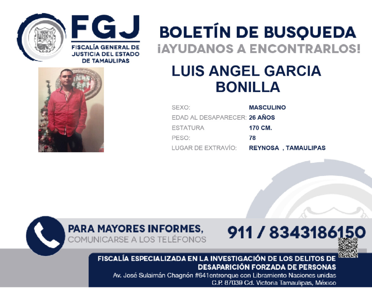 Boletín de Búsqueda Luis Angel