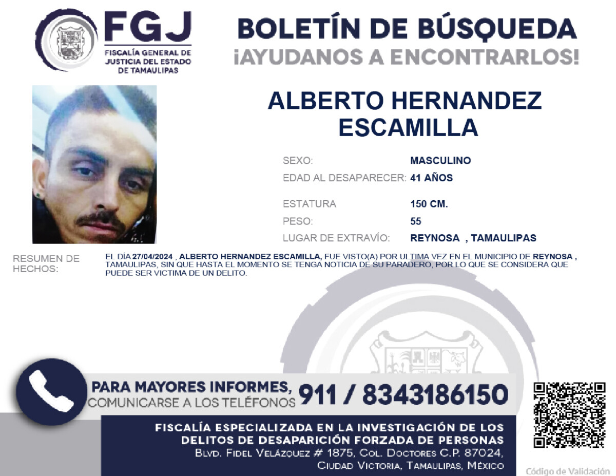 Boletín de Búsqueda Alberto