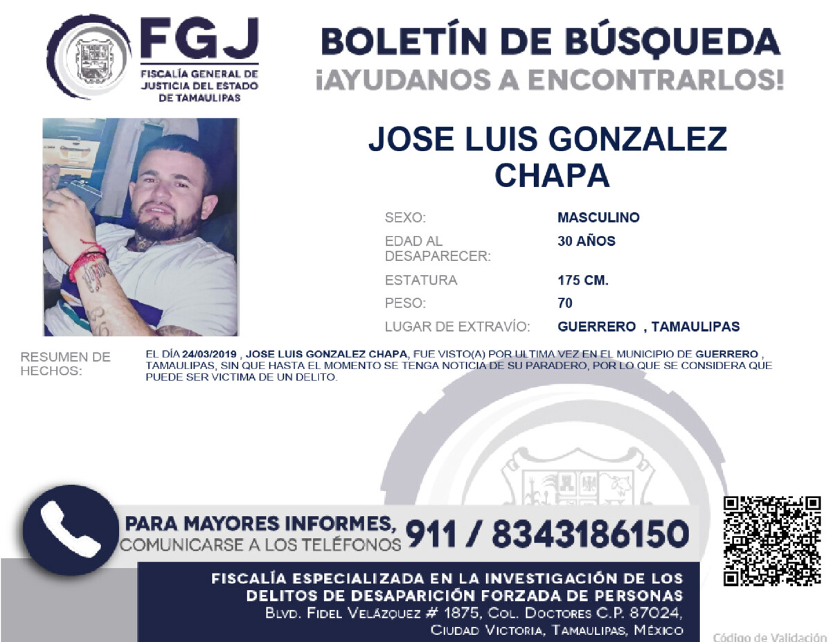 Boletin de busqueda jose luis