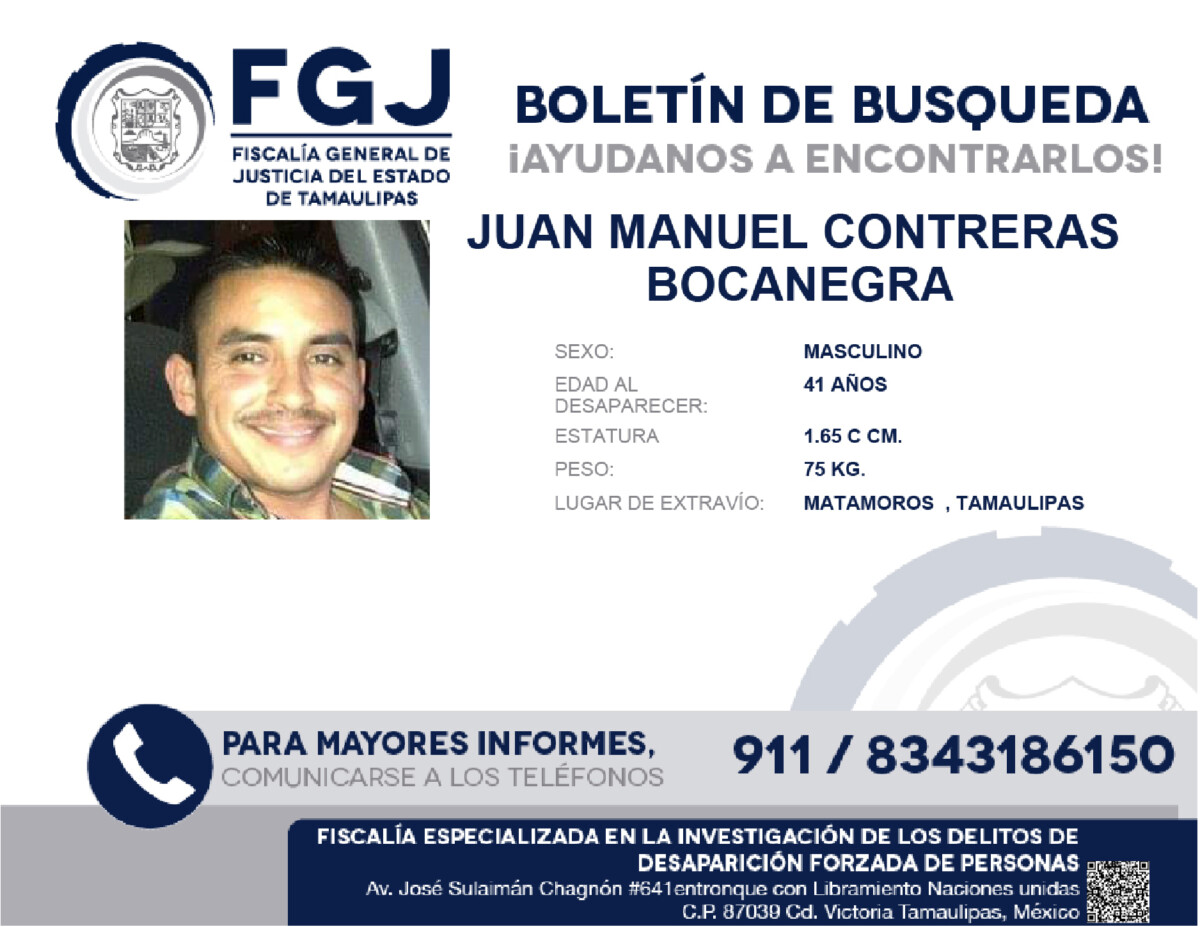 Boletín de Búsqueda Juan Manuel