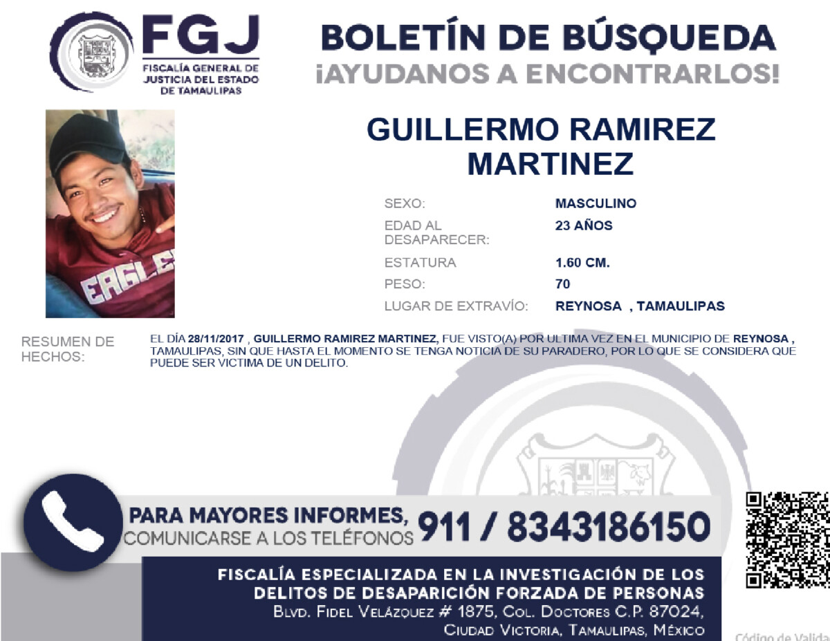 Boletín de Búsqueda Guillermo