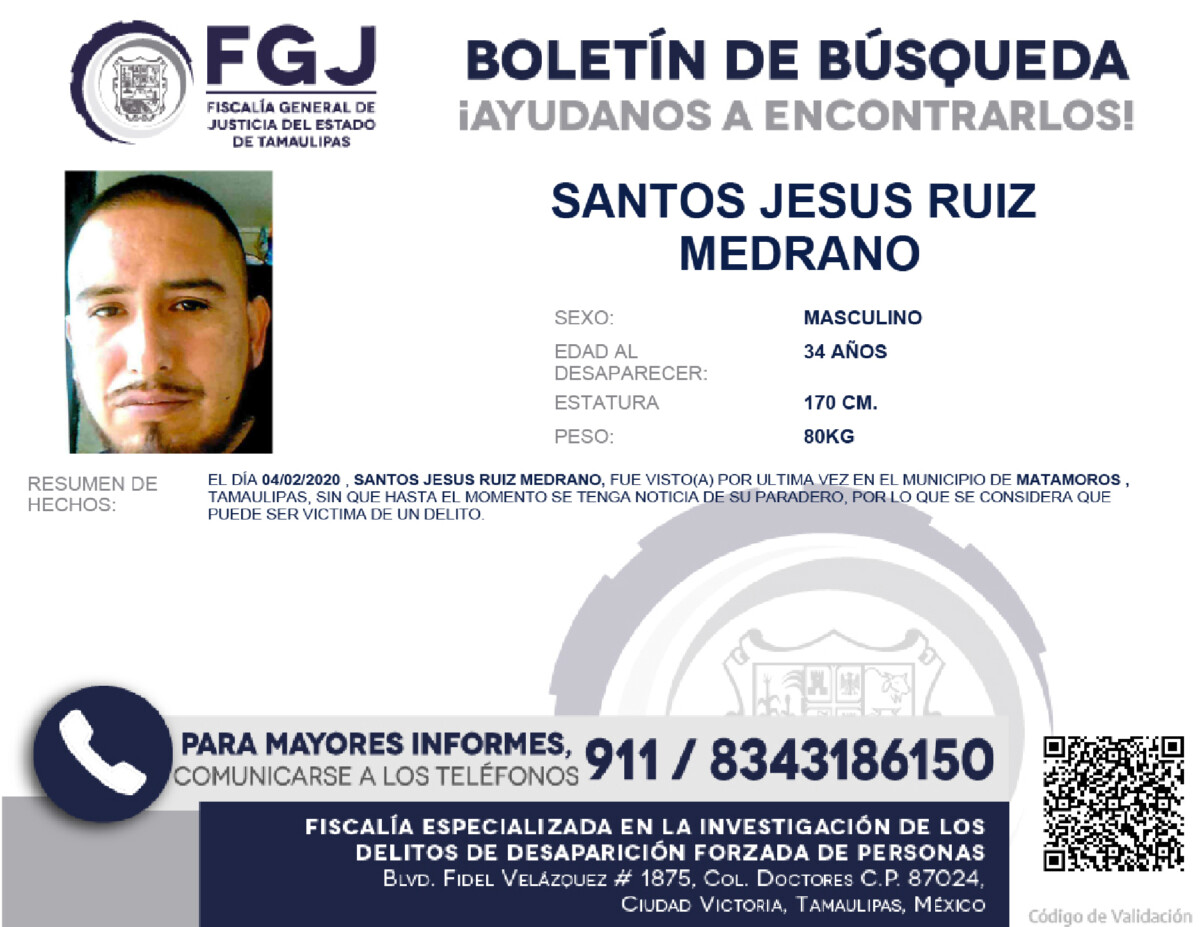 Boletín de Busqueda Santos